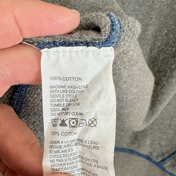 Tommy Bahama Mens Small Blue Grey Reversible Half Zip Casual Tight Knit Sweater‎ - Picture 10 of 11